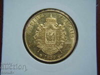 50 Franci 1859 BB Franța (50 franka Frantsiya) /2 - AU (zlato)