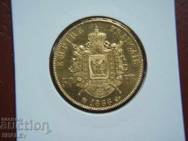 Auction  50 Francs 1866 BB France (50 Francs France) - AU (gold)