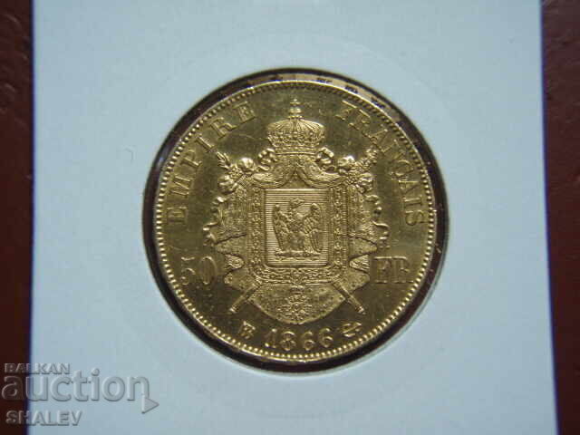 50 Francs 1866 BB France (50 Francs France) - AU (gold)