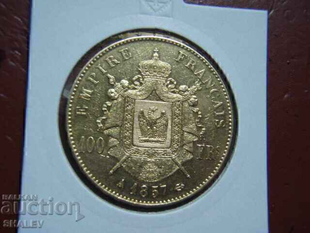 Licitație 100 Franci 1857 A Franța (100 franka Frantsiya)/2 - AU (aur)