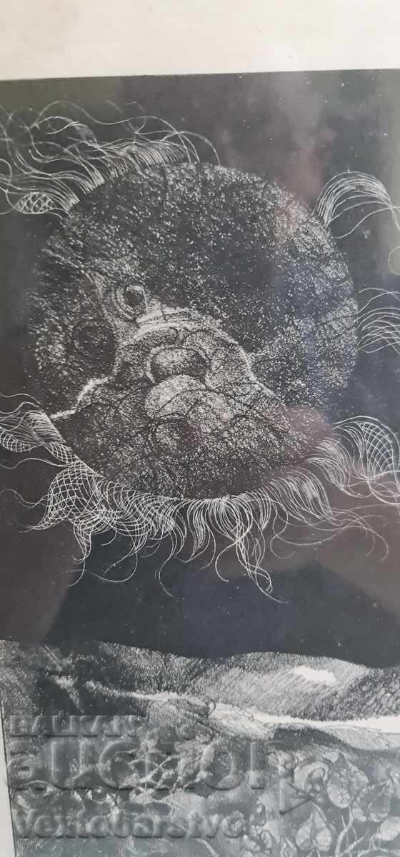 Delivery of Painting-LITHOGRAPH-ARTIST ,,STOIMEN STOILOV" 1983