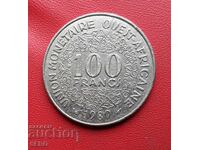French West Africa - 100 Francs 1989