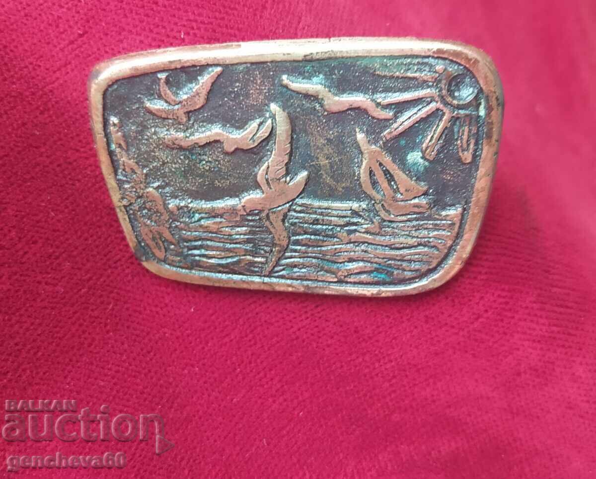 Antique Artisan Copper Brooch with price € 12.00 | 23.47 BGN