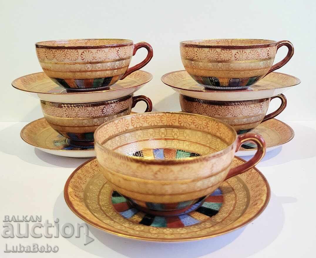 Japanese Porcelain Thousand Faces Cups