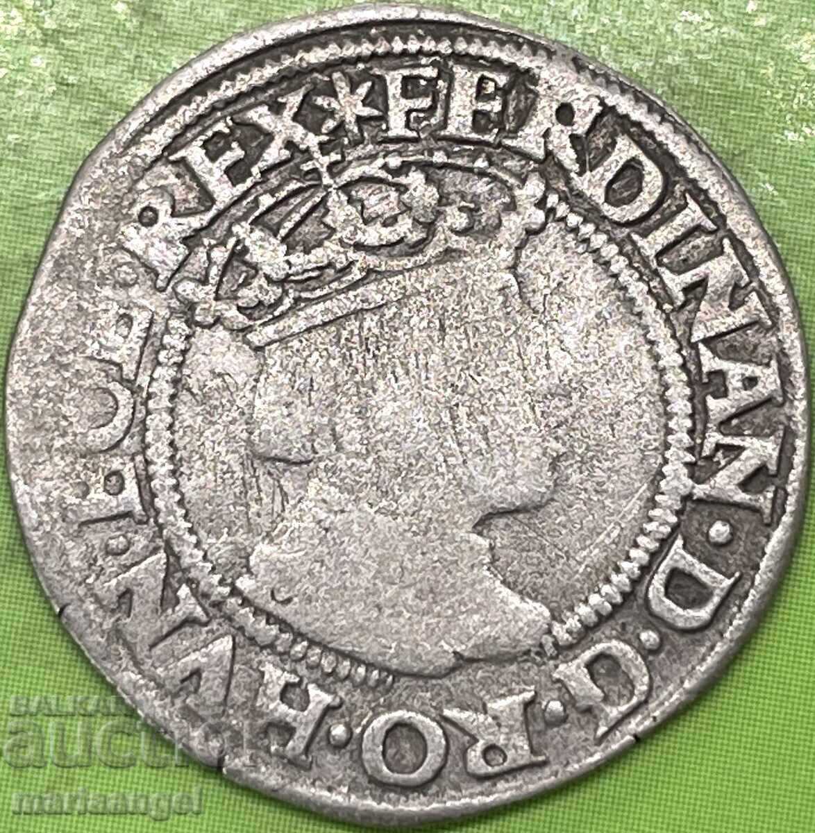 Δημοπρασία 3 κρόιτσερ 1552 Αυστρία Φερδινάνδος I Βιέννη 1,85γρ ασήμι