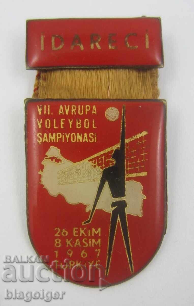 Licitație Campionatul European de Volei Masculin 1967 - Ecuson Licitație Campionatul European de Volei Masculin 1967 - Ecuson