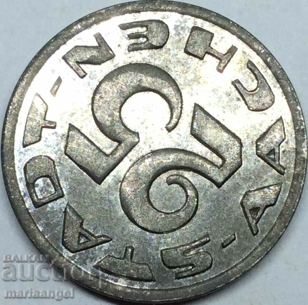 25 πφένιγκ 1920 Γερμανία Βαϊμάρη Άαχεν Νότγκελντ 24 χιλ - 5