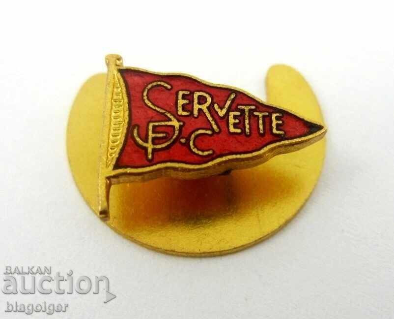 Παλαιό ποδοσφαιρικό σήμα-Μπουτονέλα-FC Servette Switzerland με τιμή 28.99 BGN | € 14.82