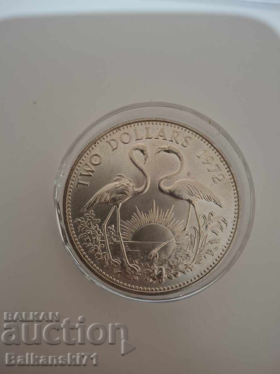 2 δολάρια ασήμι 1972 Βαχάμες με τιμή 72.00 BGN | € 36.81 2 δολάρια ασήμι 1972 Βαχάμες με τιμή 72.00 BGN | € 36.81