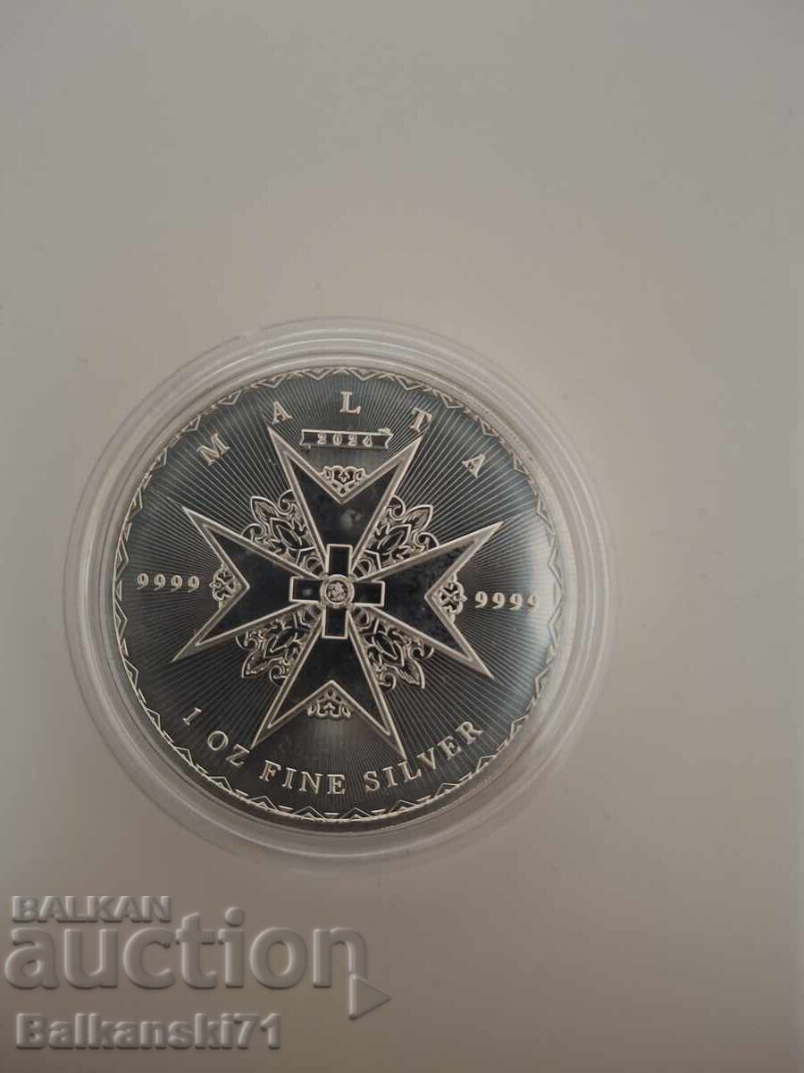 1 oz ασήμι Μαλτέζικος σταυρός 2024 1 oz ασήμι Μαλτέζικος σταυρός 2024