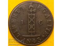 Haiti 1 centime 1846 AN 43 cupru