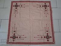 Old embroidered check, tablecloth, milo, Bulgarian embroidery