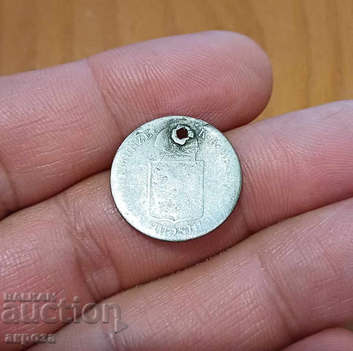 6 κρόιτσερ 1848 ασήμι