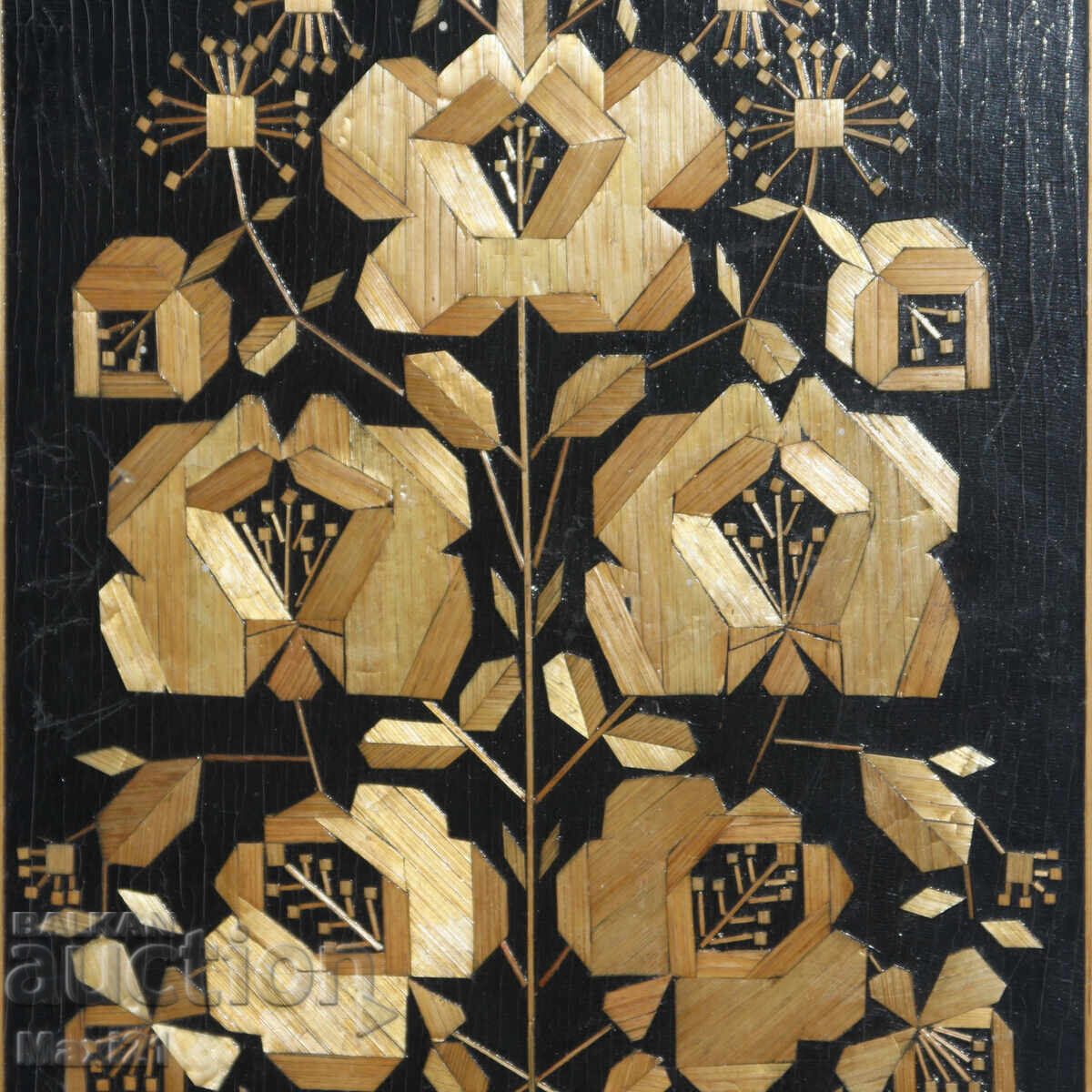 Delivery of Handmade, wooden inlaid panel