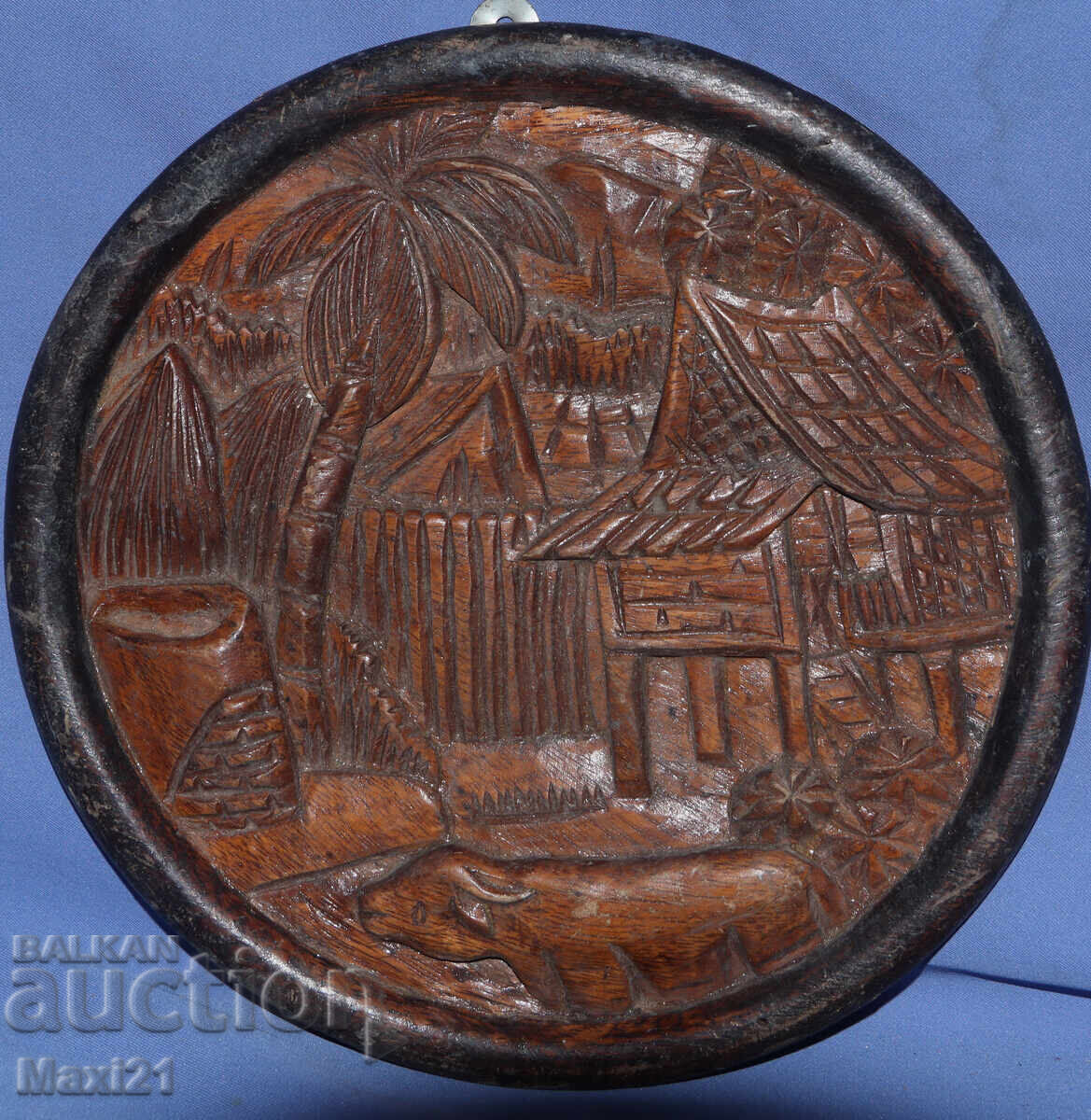 Decorative handmade wooden panel, landscape with price 160.00 BGN | € 81.81