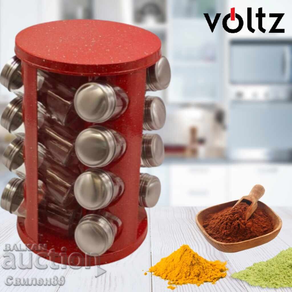 Delivery of Voltz OV51217A16 Spice Set 4 pcs., 16 jars, Red