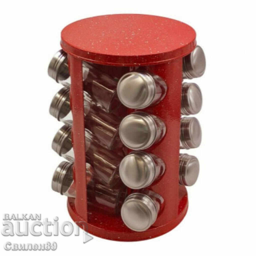 Voltz OV51217A16 Spice Set 4 pcs., 16 jars, Red - 5