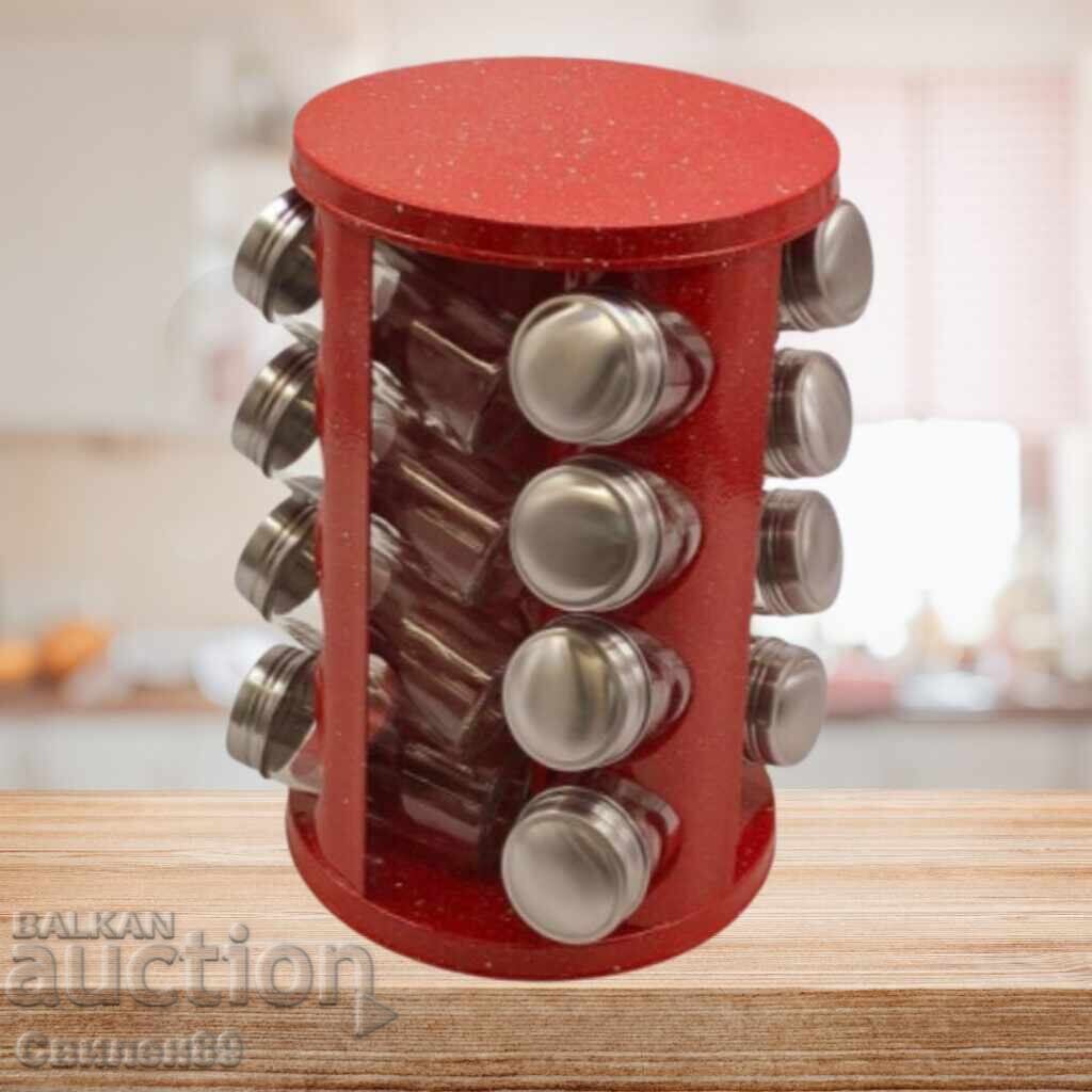 Voltz OV51217A16 Spice Set 4 pcs., 16 jars, Red