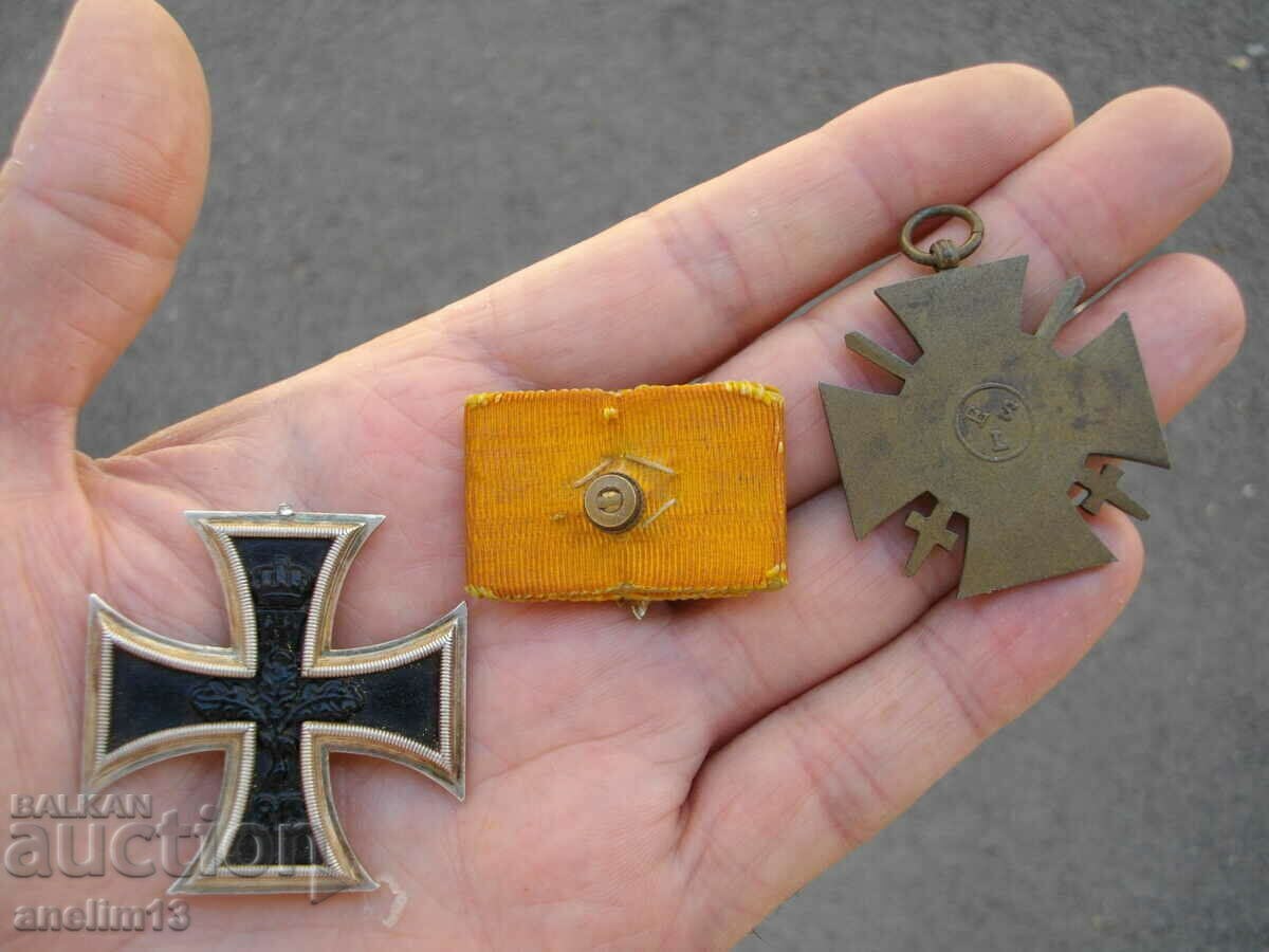 LOT DE MEDALII GERMANIA 1914 CRUCE DE FIER MINIATURA PRUSSIA - 6