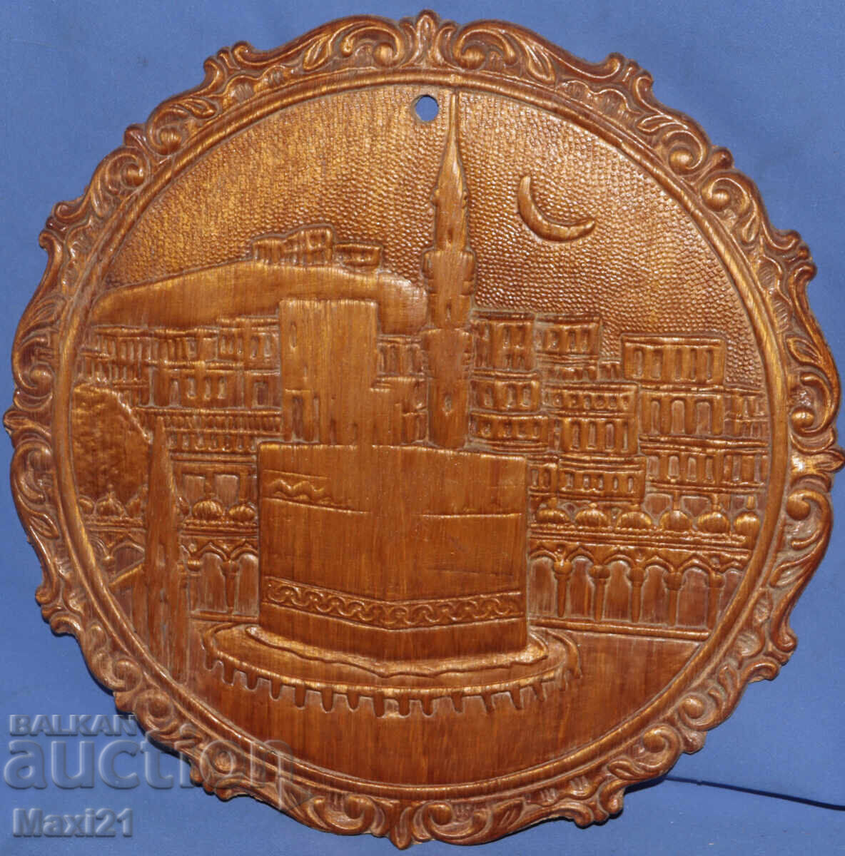 Decorative handmade wooden panel, Kaaba with price 160.00 BGN | € 81.81