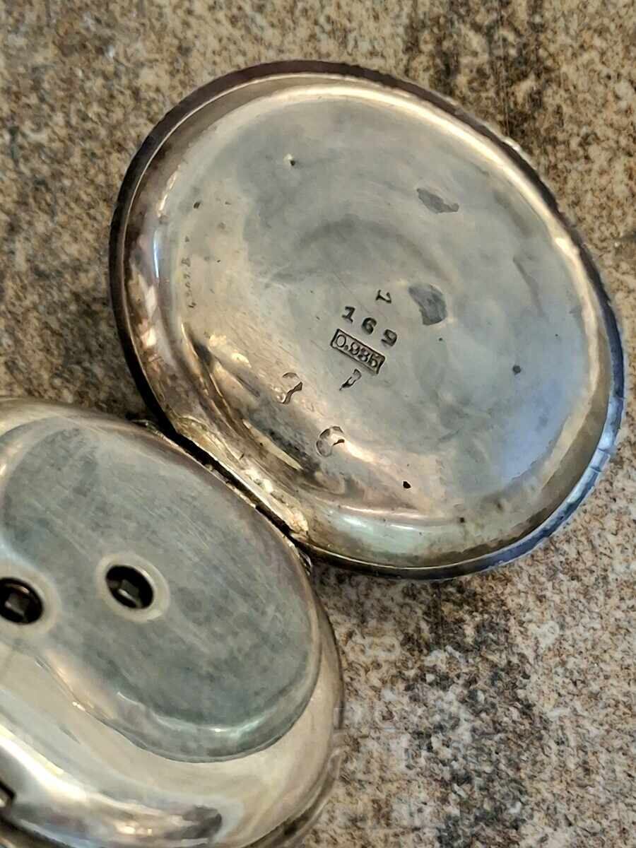 Auction Pocket watch, fob chain, jewelry, silver, blinking Auction Pocket watch, fob chain, jewelry, silver, blinking