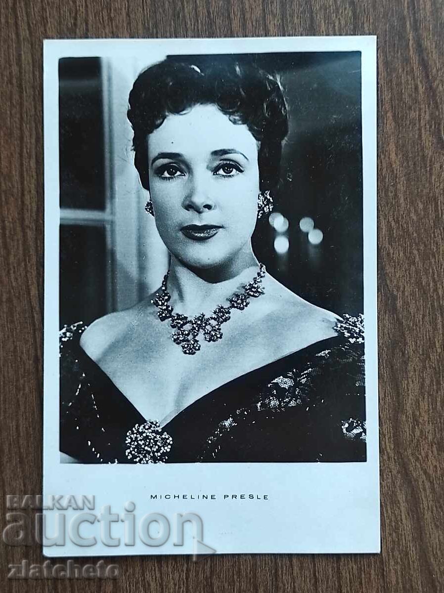 Βουλγαρική ταχυδρομική κάρτα - Micheline Presle