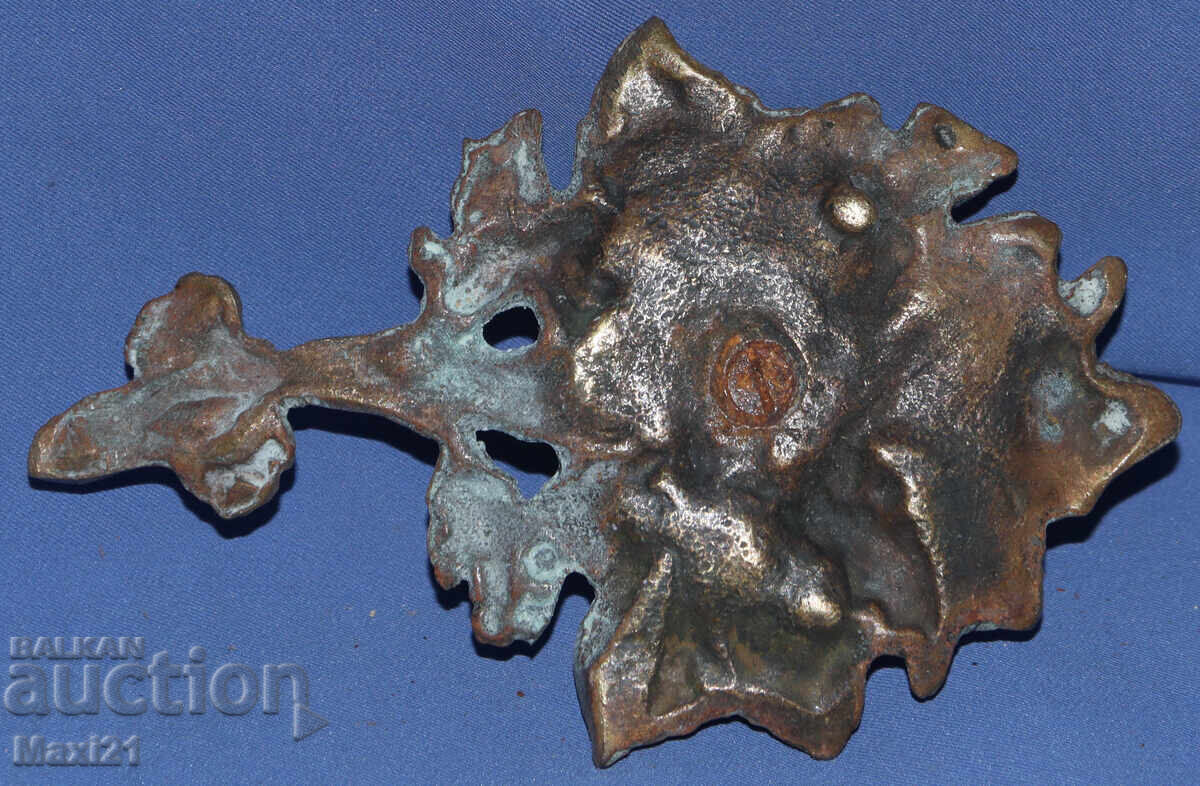 Декоративен малък бронзов свещник - 6