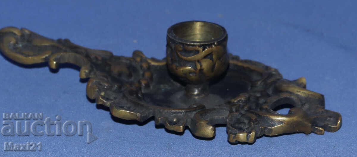 Декоративен бронзов свещник - 6