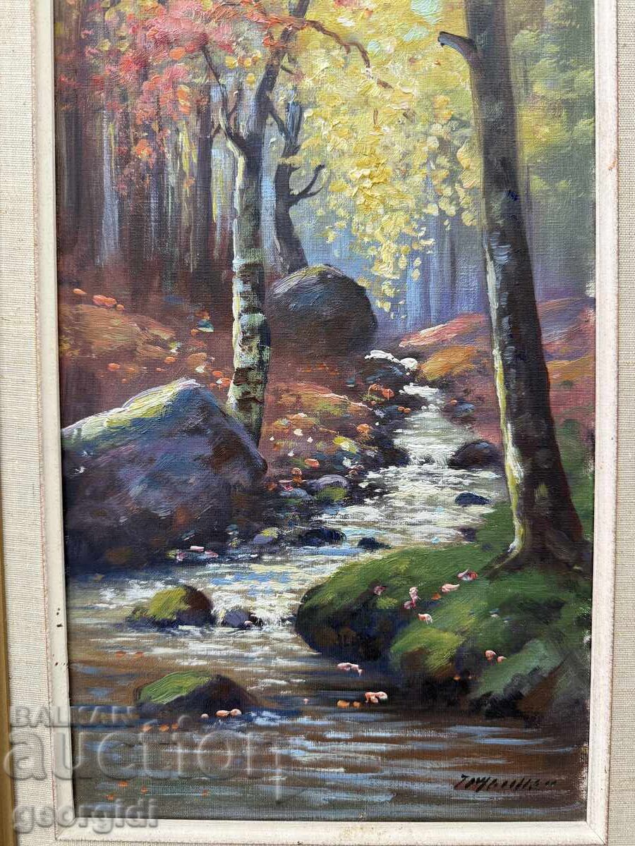 Delivery of Oil painting - autumn forest landscape. №7491 Delivery of Oil painting - autumn forest landscape. №7491