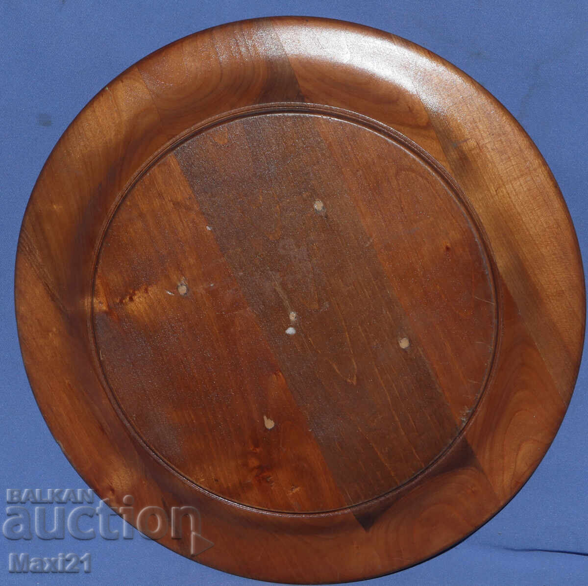 Ръчно пирографирана дървена чиния герб на Тетевен - 6