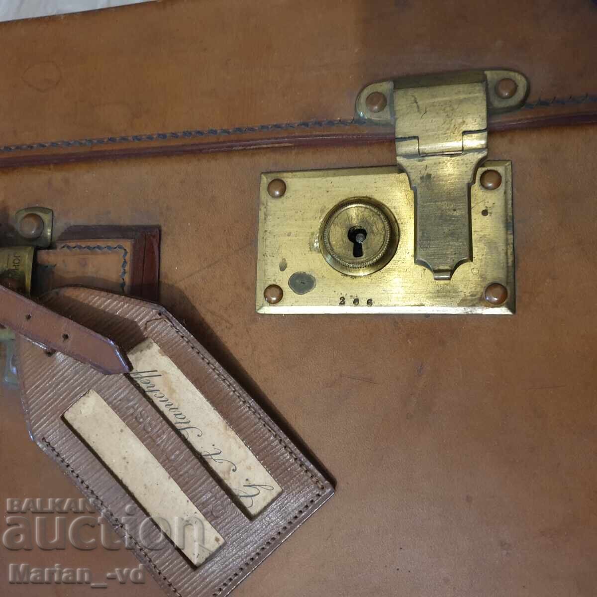 Old Viennese suitcase Johann Scholz Vienna - 5