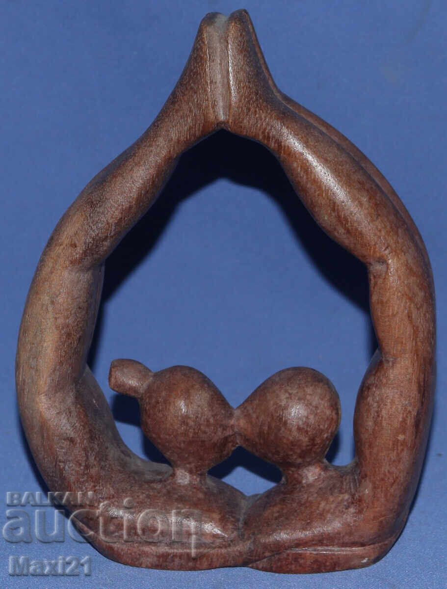 Ξυλόγλυπτο αφηρημένο εικονιστικό γλυπτό - 6