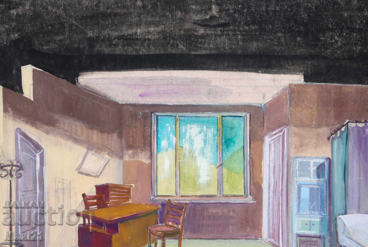 Картина гваш сценография - 5