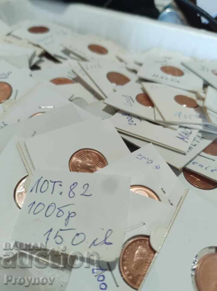 100 pcs. Euro Coins - UNC with price 150.00 BGN | € 76.69 100 pcs. Euro Coins - UNC with price 150.00 BGN | € 76.69