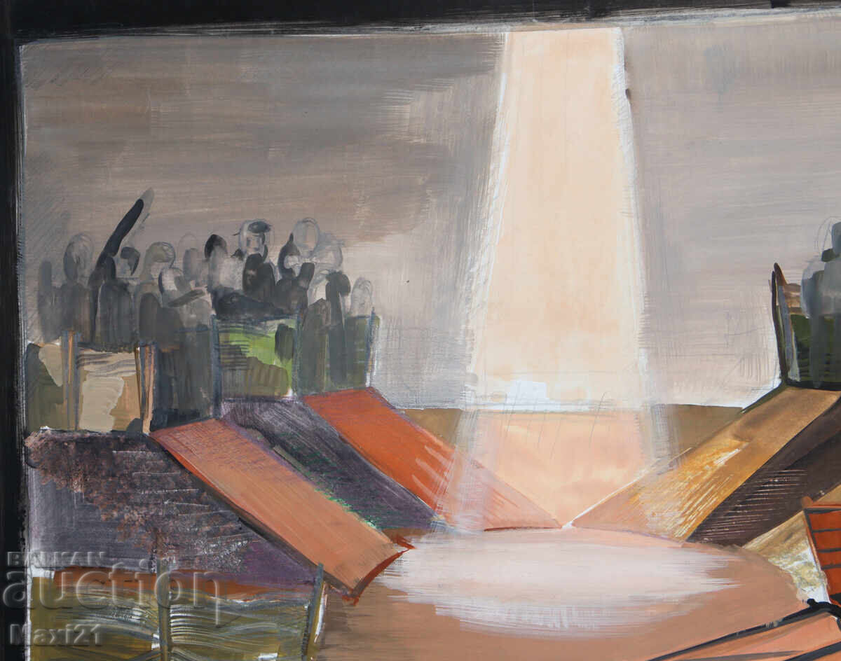 Аукцион Картина гваш сценография