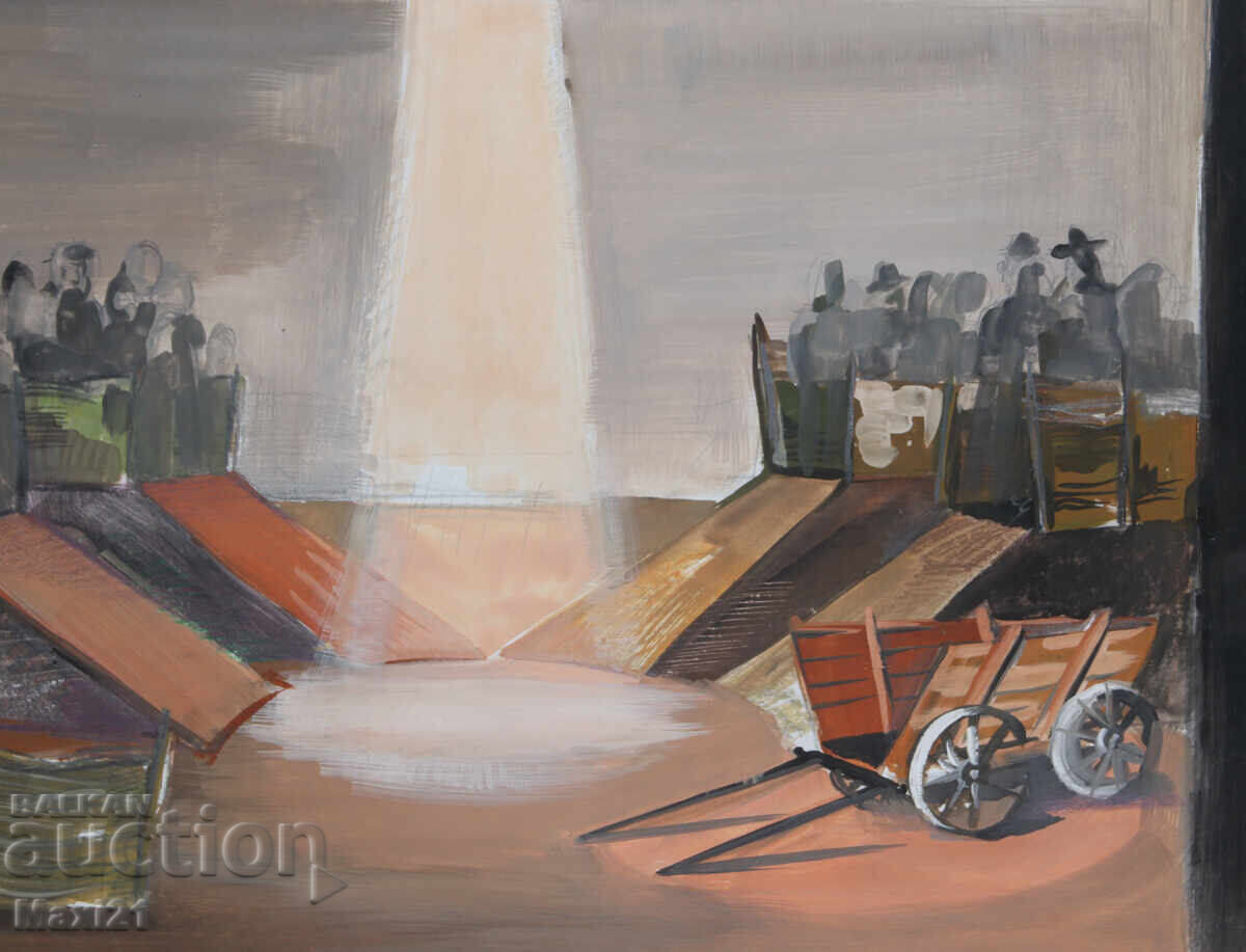 Доставка на Картина гваш сценография