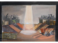 Έργο τέχνης γκουάς σκηνογραφία