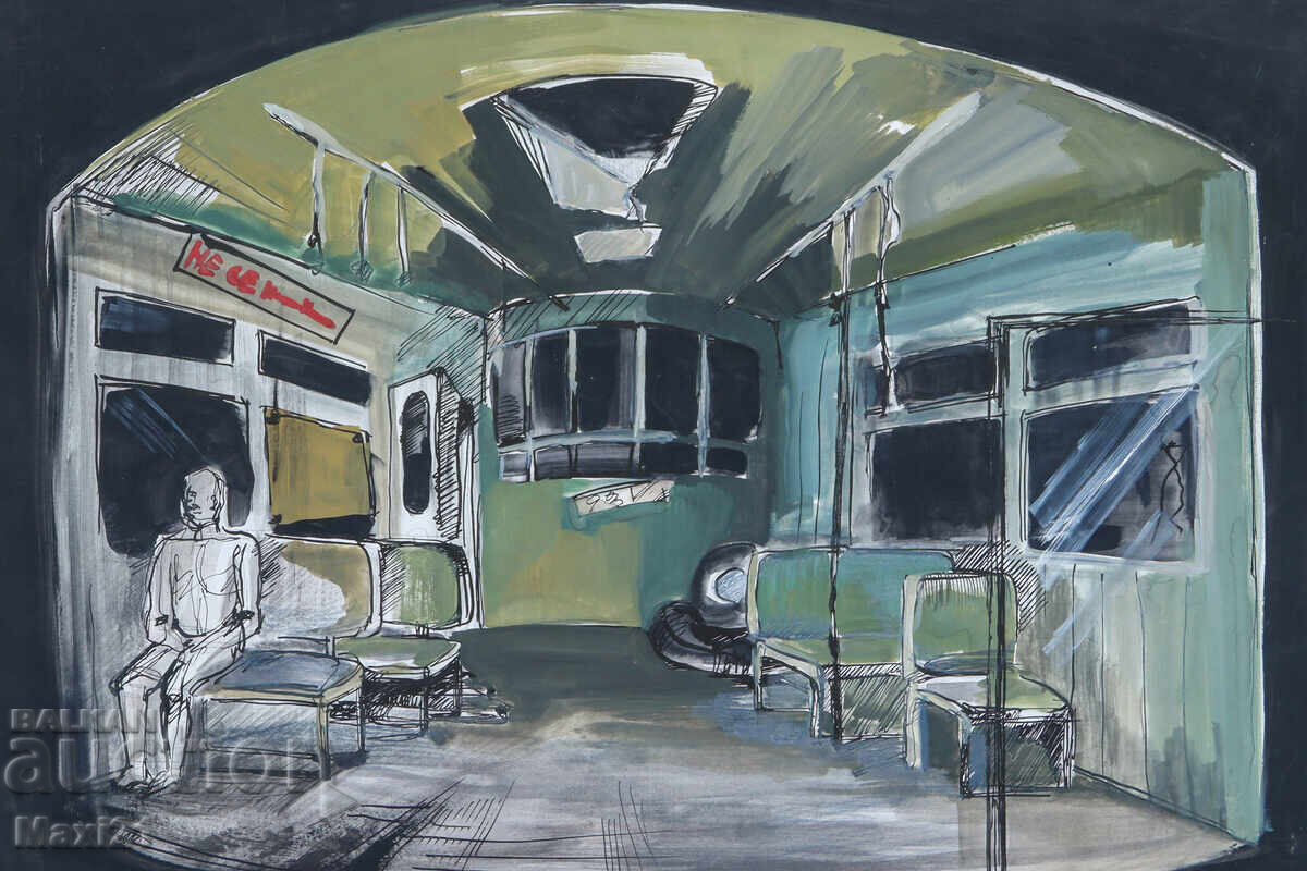 Картина гваш сценография декор