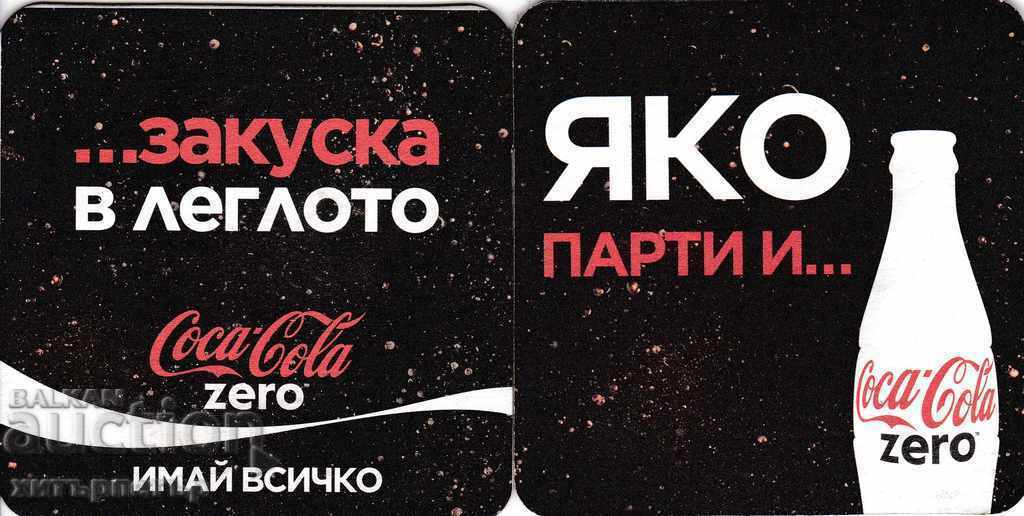 Coca Cola Zero cup coaster