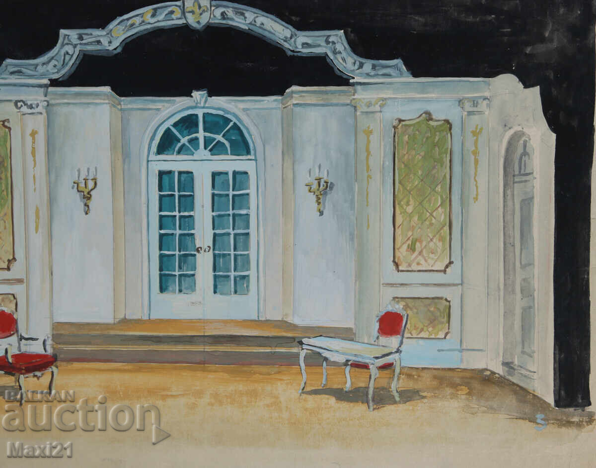 Доставка на Картина гваш декор сценография