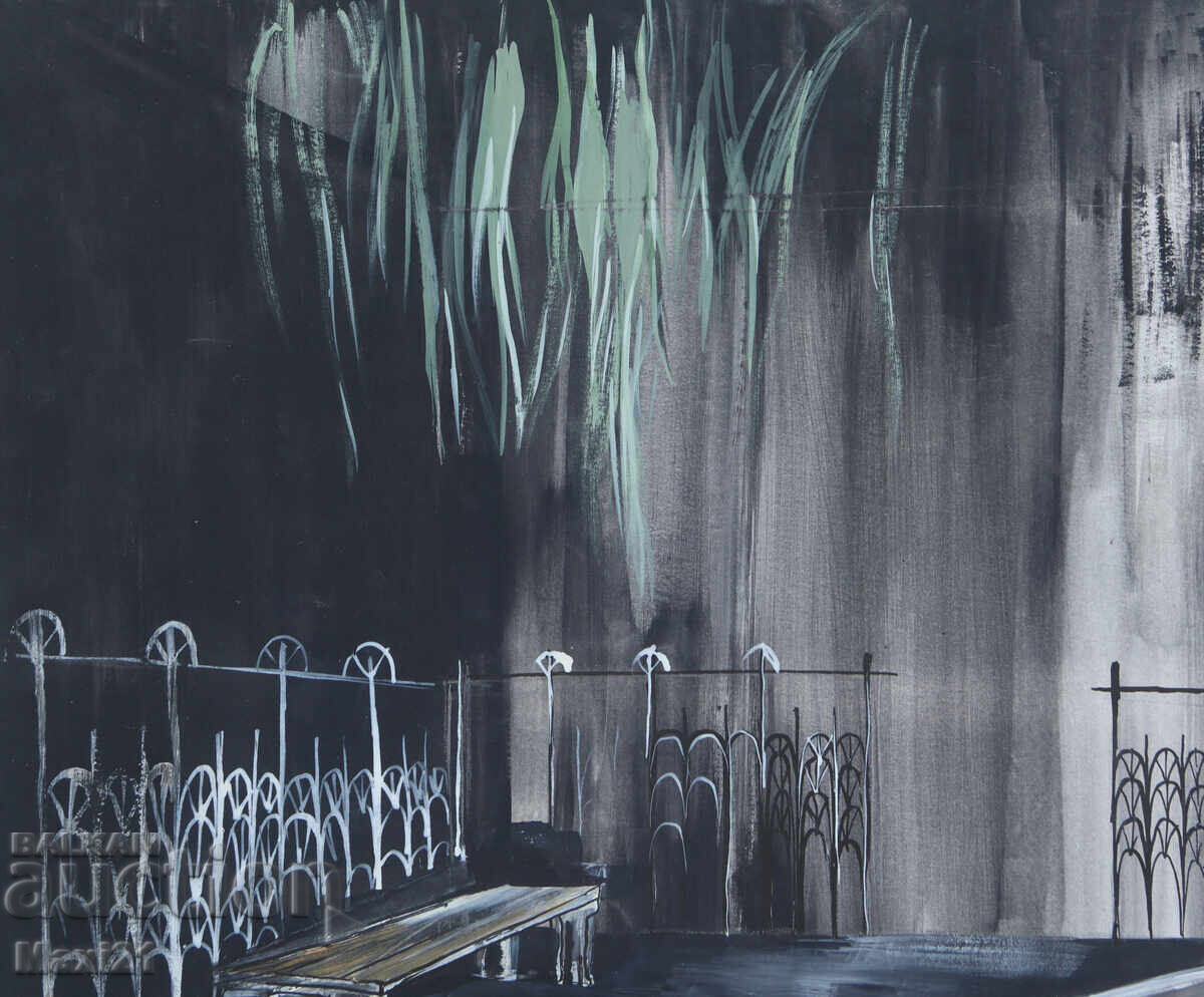 Аукцион Картина гваш сценография декор