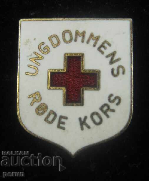 CRUCEA ROȘIE GERMANĂ - RDG - INSIGNĂ VECHE - EMAIL cu preț 14.00 BGN | € 7.16