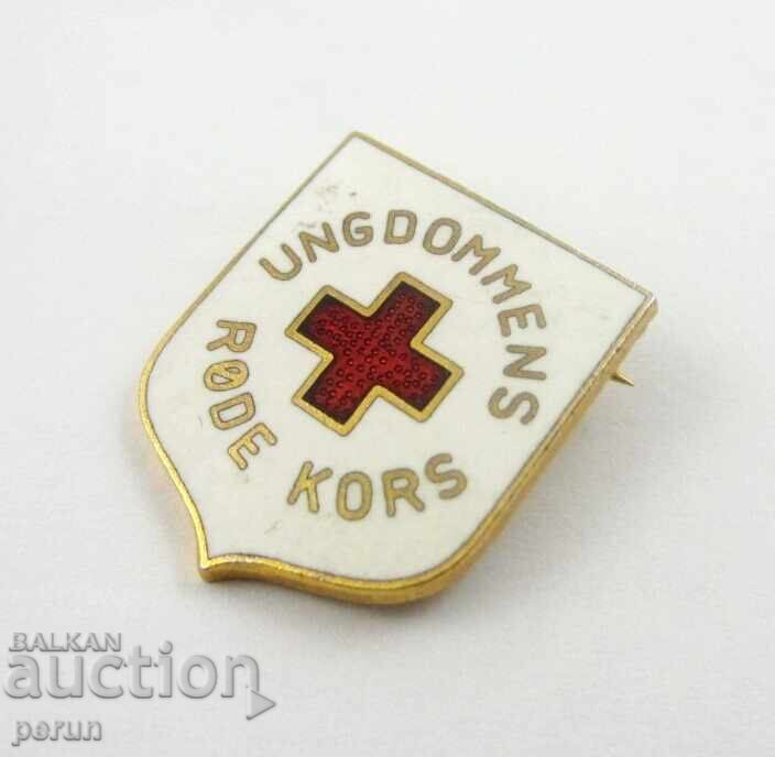 Livrarea CRUCEA ROȘIE GERMANĂ - RDG - INSIGNĂ VECHE - EMAIL