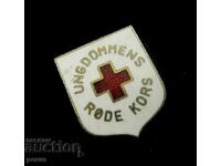 CRUCEA ROȘIE GERMANĂ - RDG - INSIGNĂ VECHE - EMAIL