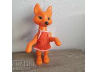 Jucărie de plastic veche, mare - vulpe