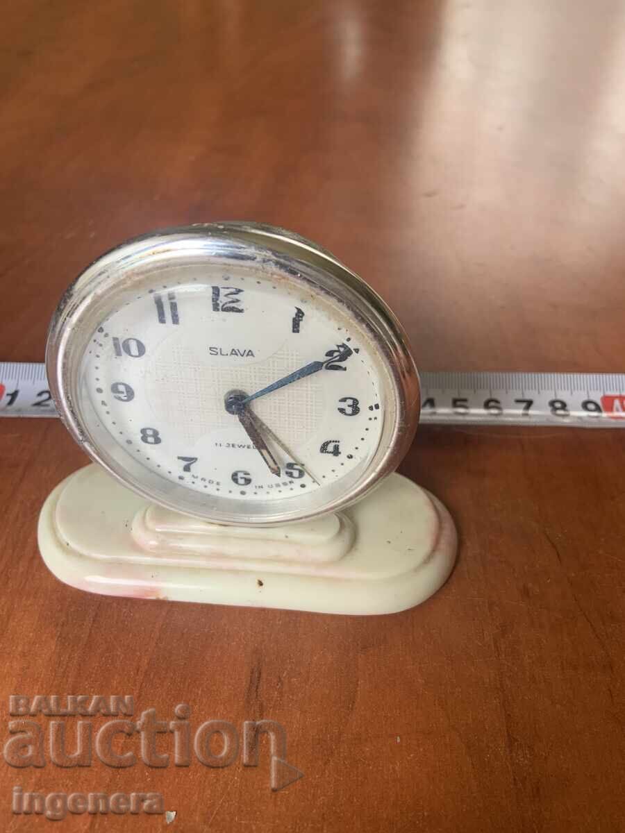 Mechanical Desk Clock "Slava" - USSR with price 6.00 BGN | € 3.07