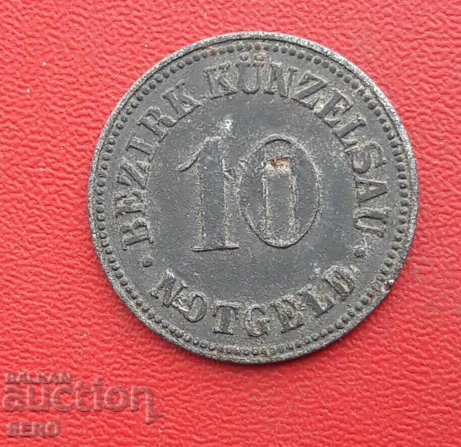 Γερμανία-Βάδη-Βυρτεμβέργη-Κύντσελσαου-10 πφένιγκ 1918 Γερμανία-Βάδη-Βυρτεμβέργη-Κύντσελσαου-10 πφένιγκ 1918