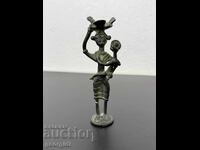 Ινδικό μπρούτζινο φυλετικό ειδώλιο. Νο. 7497