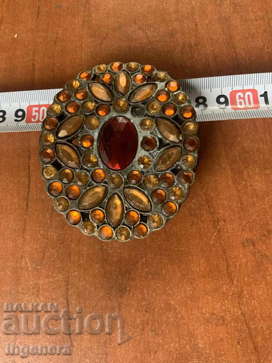 TOKA CATARAMA METAL PIETRE ANTICE BRONZ ALAMĂ CENTURĂ cu preț 12.00 BGN | € 6.14