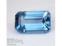 ΒΖTS! 4.65 ct φυσικό ακουαμαρίνα σμαραγδί πιστοποιημένο. AGL από 1st!